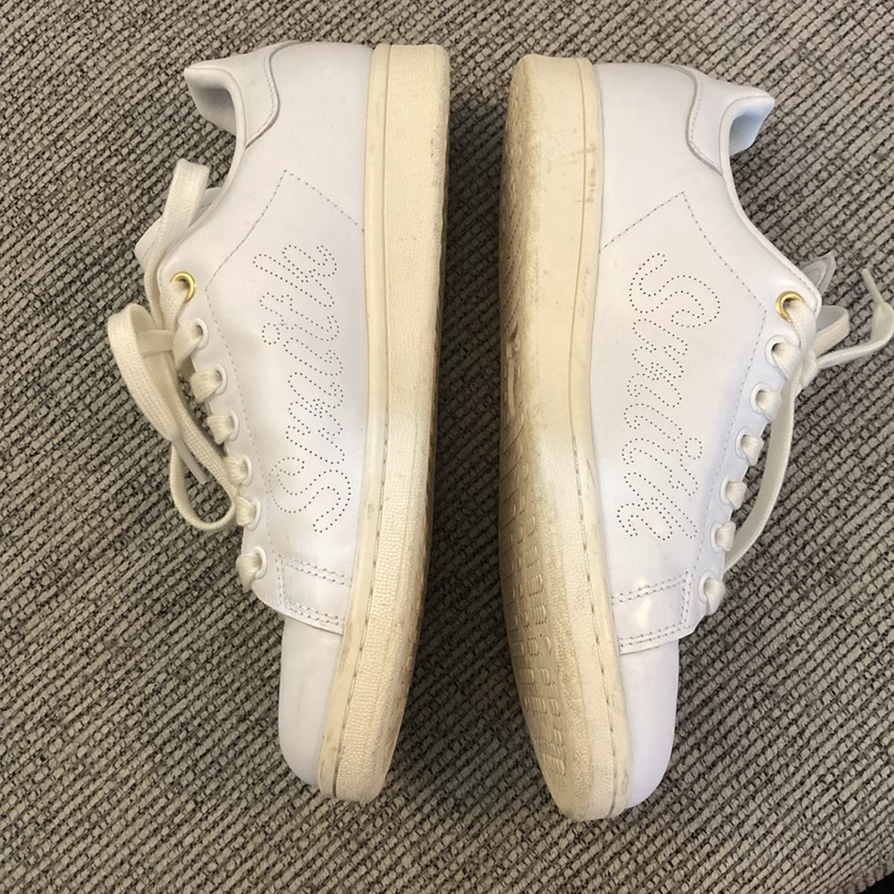 Adidas Stan Smith Sneakers Casual Shoe White Gold 7.5 men/9 women - Picture 8 of 16